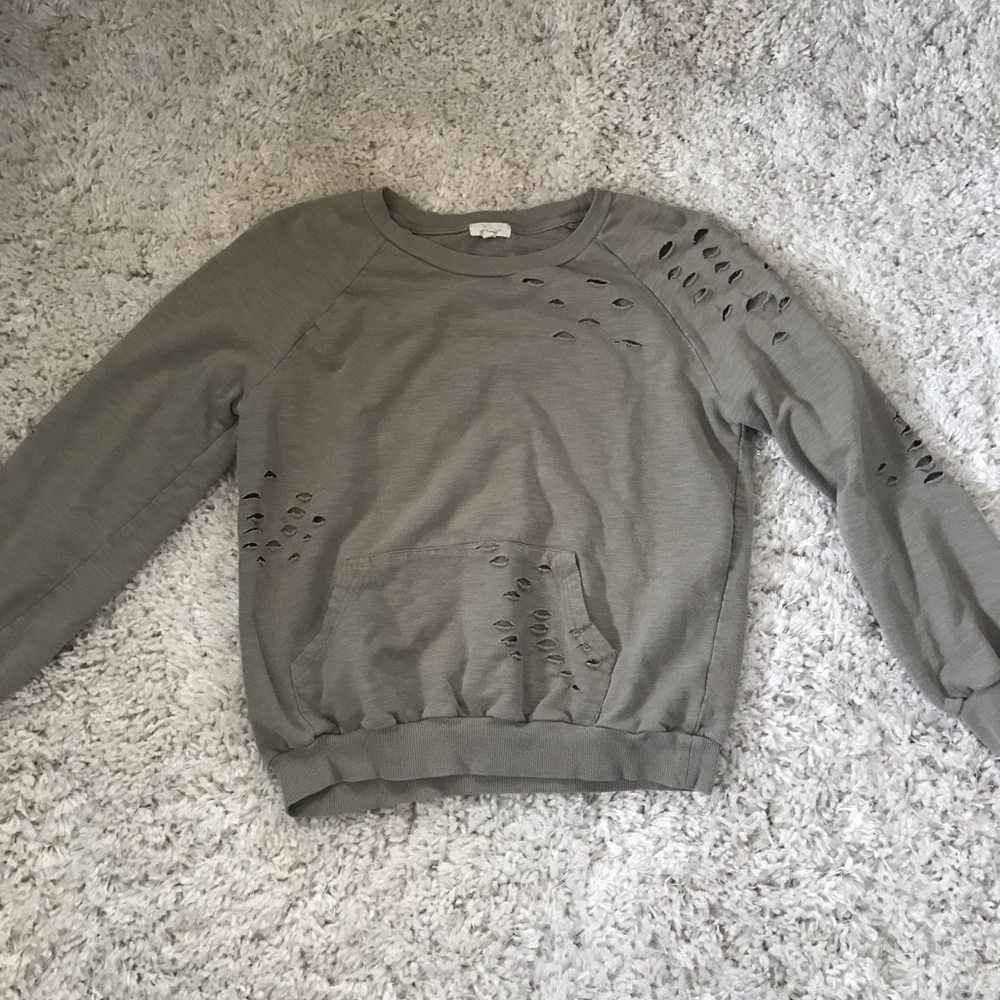 Green long sleeve sweatshirt